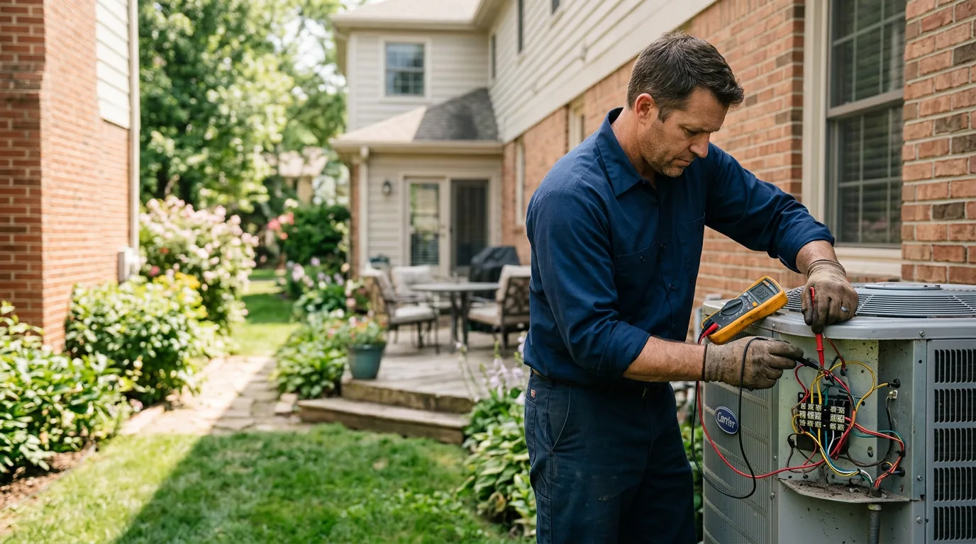 HVAC technician working near Blodgett, OR